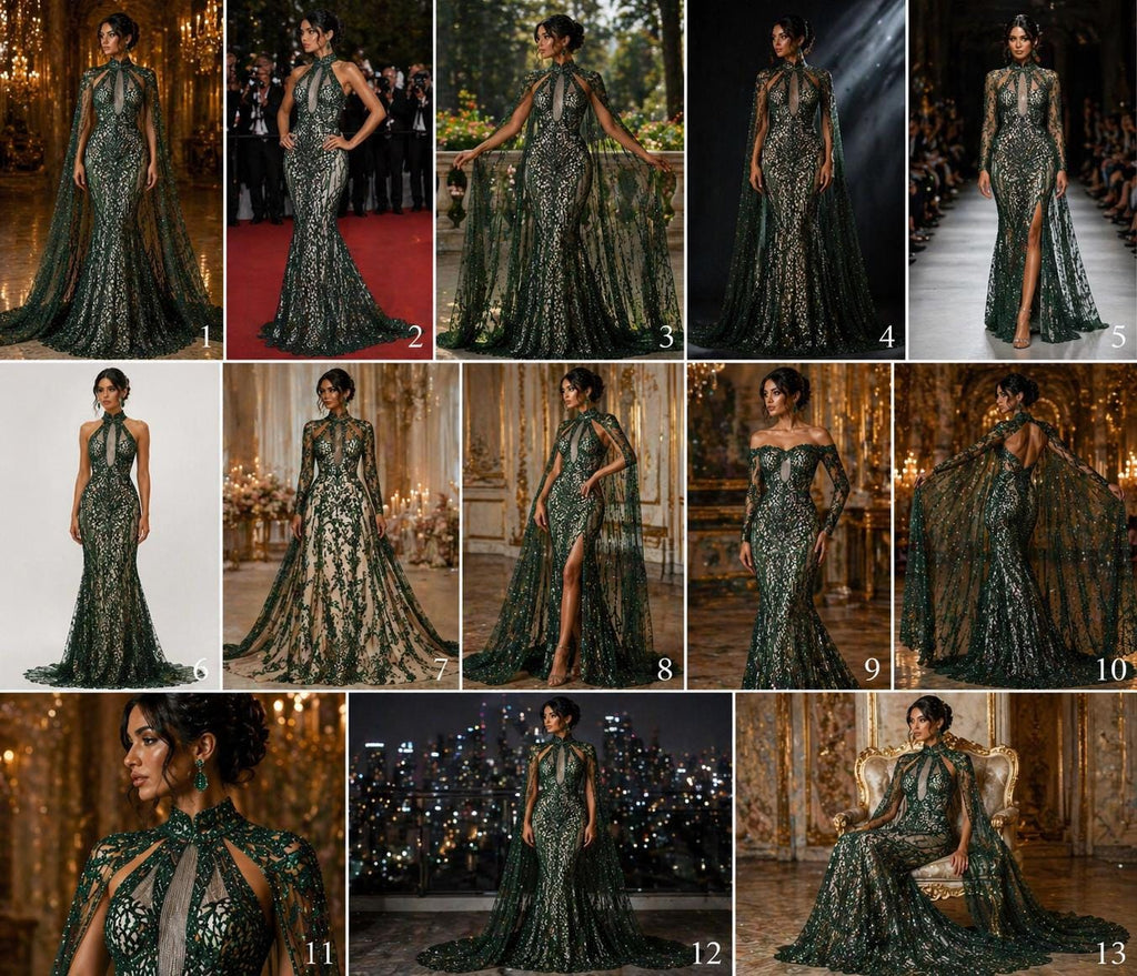 Glossy Design Luxury Shiny Sequin - HUNTER - 4 Way Stretch Mesh Fabric – Prom & Evening Dress Material By The Yard.