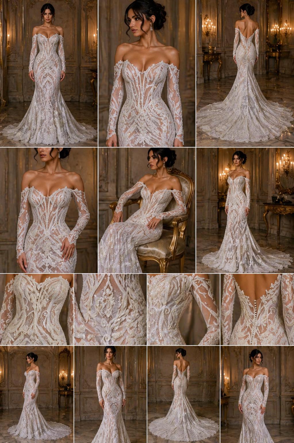 White - Marvelous Luxury Shiny Sequin 4-Way Stretch Mesh Fabric – Prom & Evening Dress Material By The Yard.