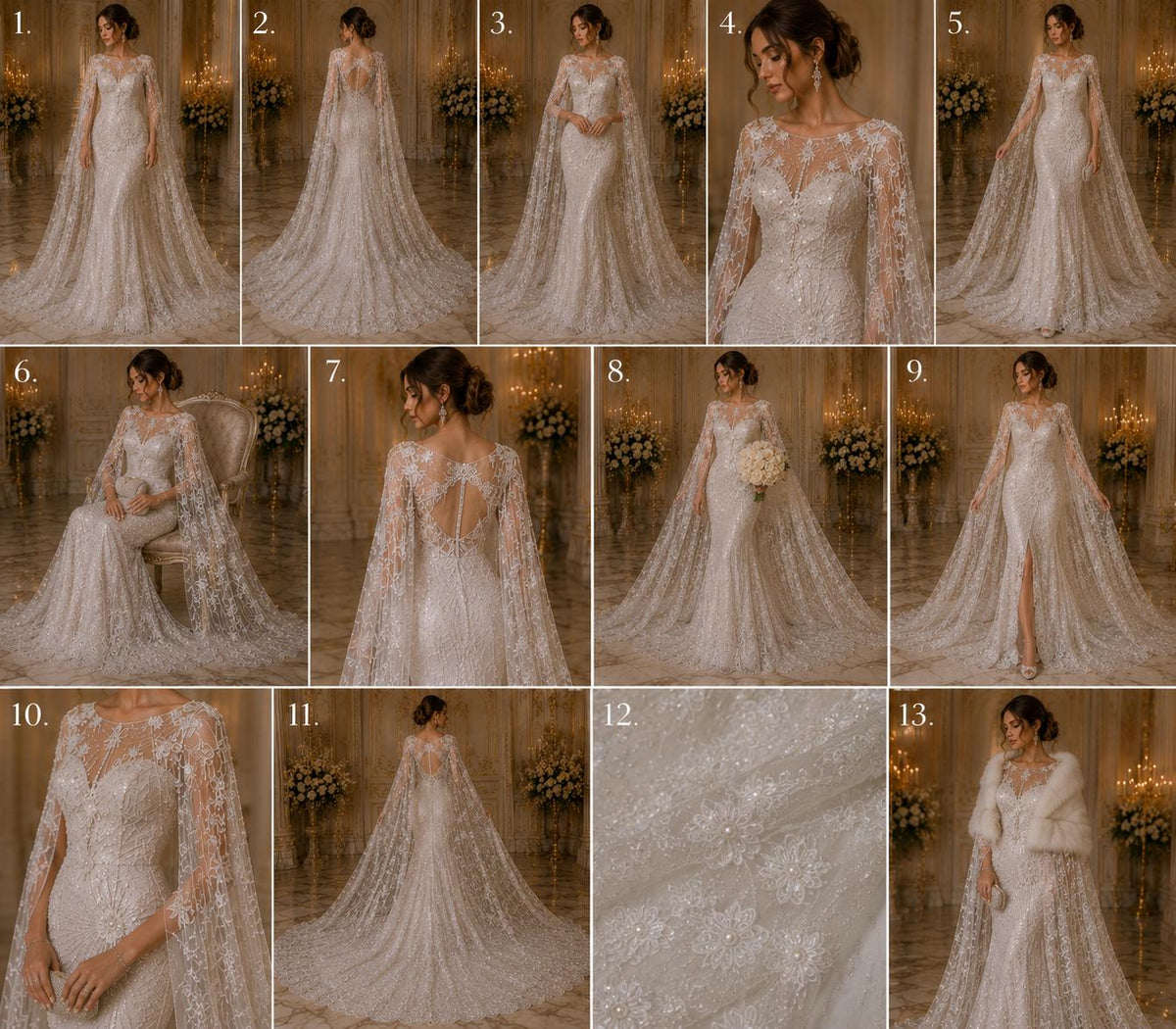 Luxembourg Designs Lace - White - Beaded Design with Embroidered Sequins and Beads On a Mesh Lace Fabric for Prom Dress By The Yard