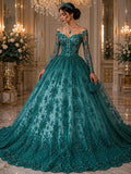 Luxurious Design Lace - Hunter - Beaded Design with Embroidered Sequins and Beads On a Mesh Lace Fabric for Prom Dress By The Yard