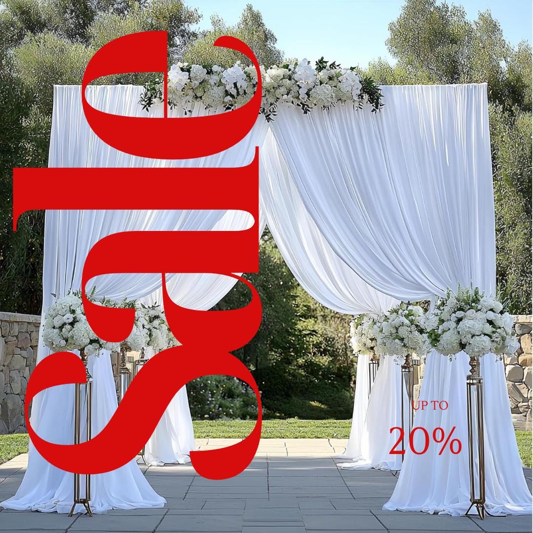 2 Panels - WHITE - 5Ft x 14Ft Wrinkle Free Backdrop Curtains for Parties  - Silky Interlock Backdrop for Weddings Birthday Party Curtains