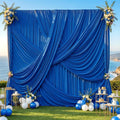 ROYAL -  2 Panels 5Ft x 21Ft Wrinkle Free Backdrop Curtains for Parties  - Silky Interlock Backdrop for Weddings Birthday Party Curtains