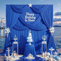 ROYAL -  2 Panels Wrinkle Free Backdrop Curtains for Parties Silky Interlock Backdrop for Weddings Birthday Party Curtains. Choose Size