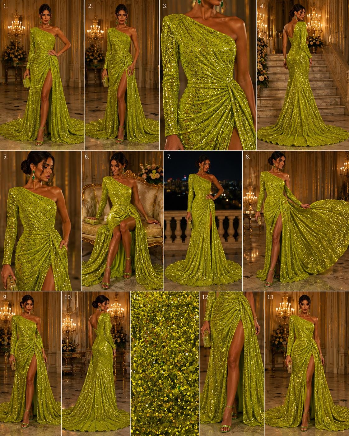 MEDIUM OLIVE - Sequin Velvet - Sequin Design Stretch Velvet All Over 5mm Shining Sequins 2 Way Stretch, Sold By The yard.