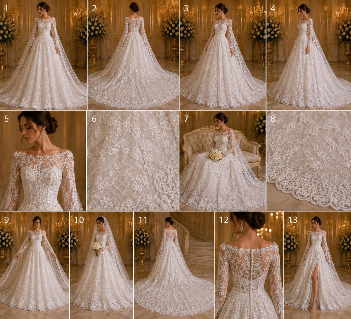 Luxurious Design Lace - White - Beaded Design with Embroidered Sequins and Beads On a Mesh Lace Fabric for Prom Dress By The Yard