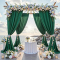 HUNTER -  2 Panels - Wrinkle Free Backdrop Curtains for Parties Silky Interlock Backdrop for Weddings Birthday Party Curtains. Choose Size