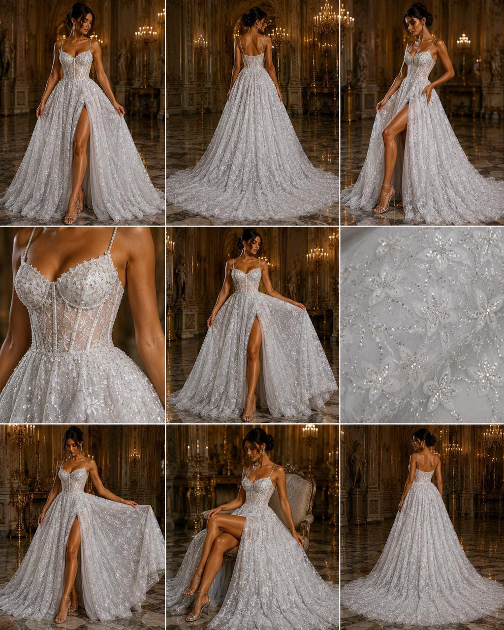 3D Butterfly Lace - WHITE -  3D Butterfly Design Embroider Beaded Fabric For Quinsiañera Dresses - Prom Dress Sold By Yard