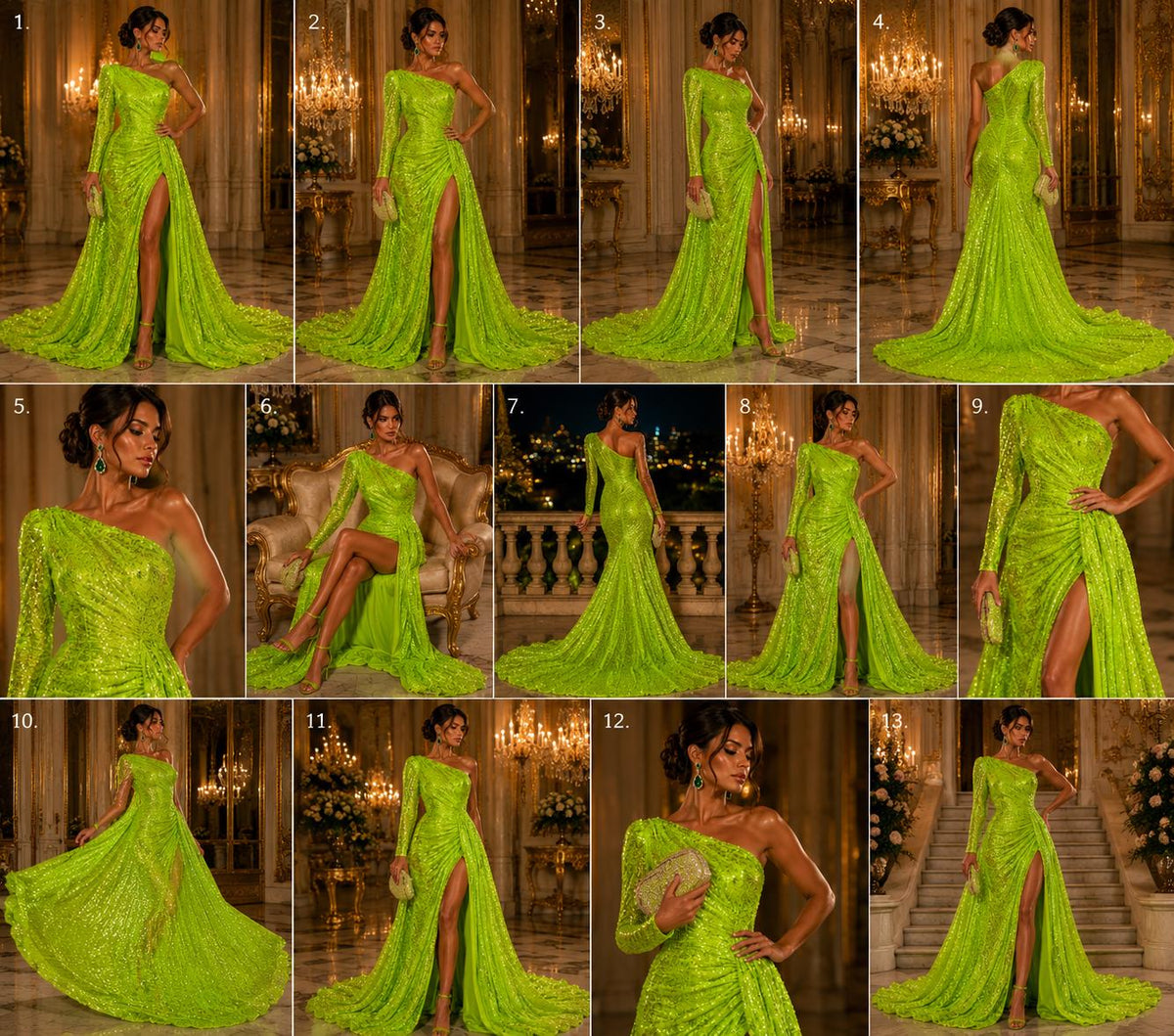 LIME GREEN - Sequin Velvet - Sequin Design Stretch Velvet All Over 5mm Shining Sequins 2 Way Stretch, Sold By The yard.