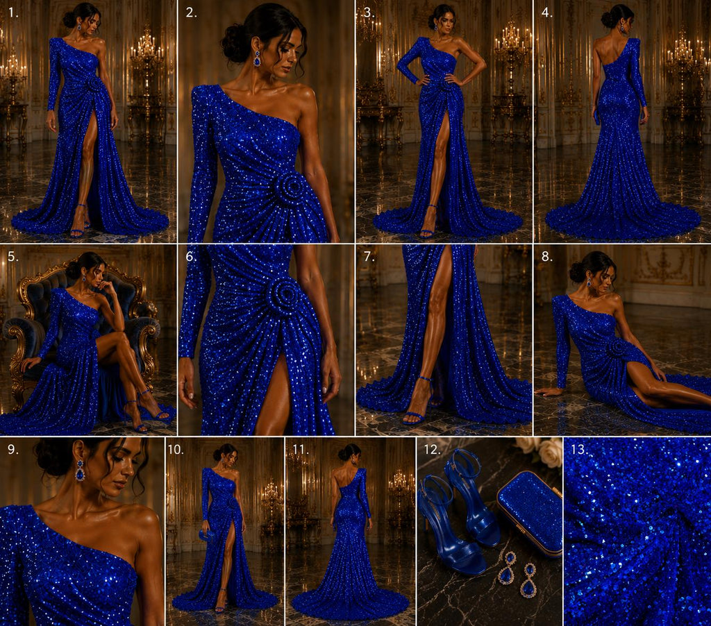 ROYAL - Sequin Velvet - Sequin Design Stretch Velvet All Over 5mm Shining Sequins 2 Way Stretch, Sold By The yard.