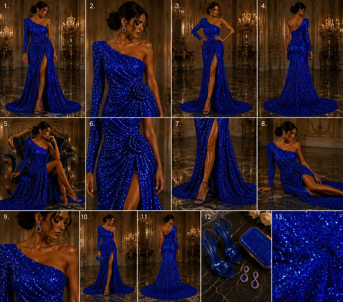 ROYAL - Sequin Velvet - Sequin Design Stretch Velvet All Over 5mm Shining Sequins 2 Way Stretch, Sold By The yard.