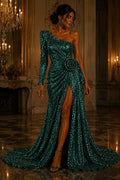 HUNTER - Sequin Velvet - Sequin Design Stretch Velvet All Over 5mm Shining Sequins 2 Way Stretch, Sold By The yard.