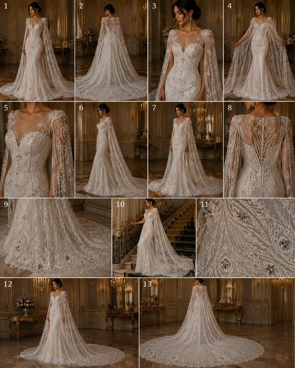 Luxury Lace - Ivory - Beaded Design with Embroidered Sequins and Beads On a Mesh Lace Fabric for Prom Dress. Sold By The Yard