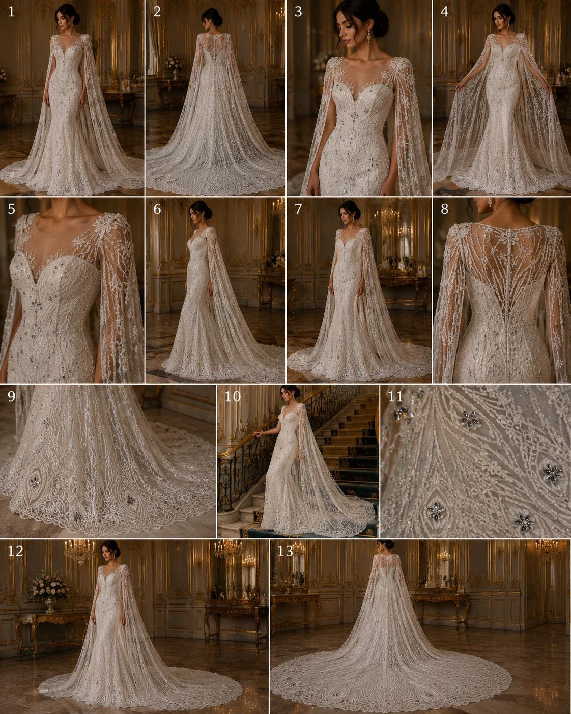 Luxury Lace - Ivory - Beaded Design with Embroidered Sequins and Beads On a Mesh Lace Fabric for Prom Dress. Sold By The Yard