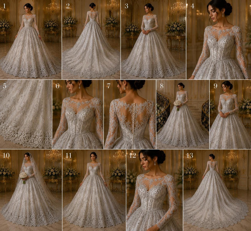 Silver - Luxury Lace - Beaded Design with Embroidered Sequins and Beads On a Mesh Lace Fabric for Prom Dress By The Yard