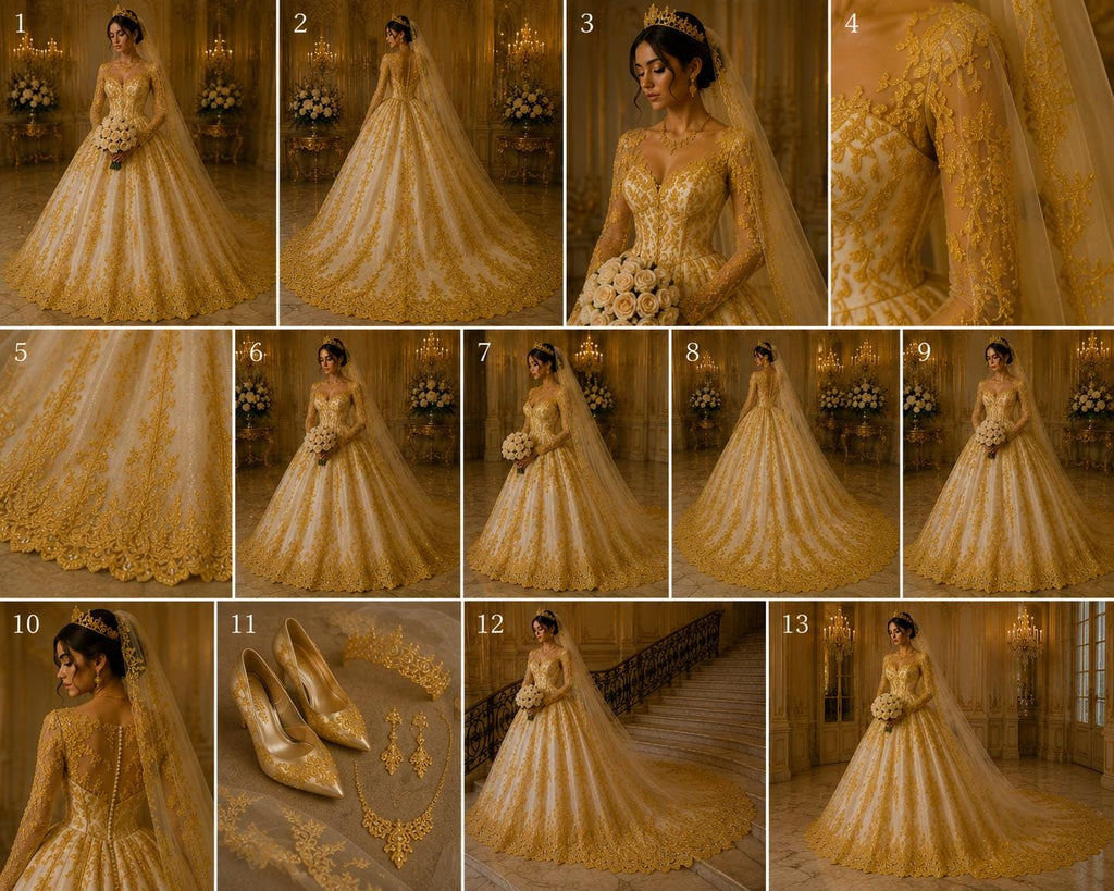 Yellow - Luxury Lace - Beaded Design with Embroidered Sequins and Beads On a Mesh Lace Fabric for Prom Dress By The Yard