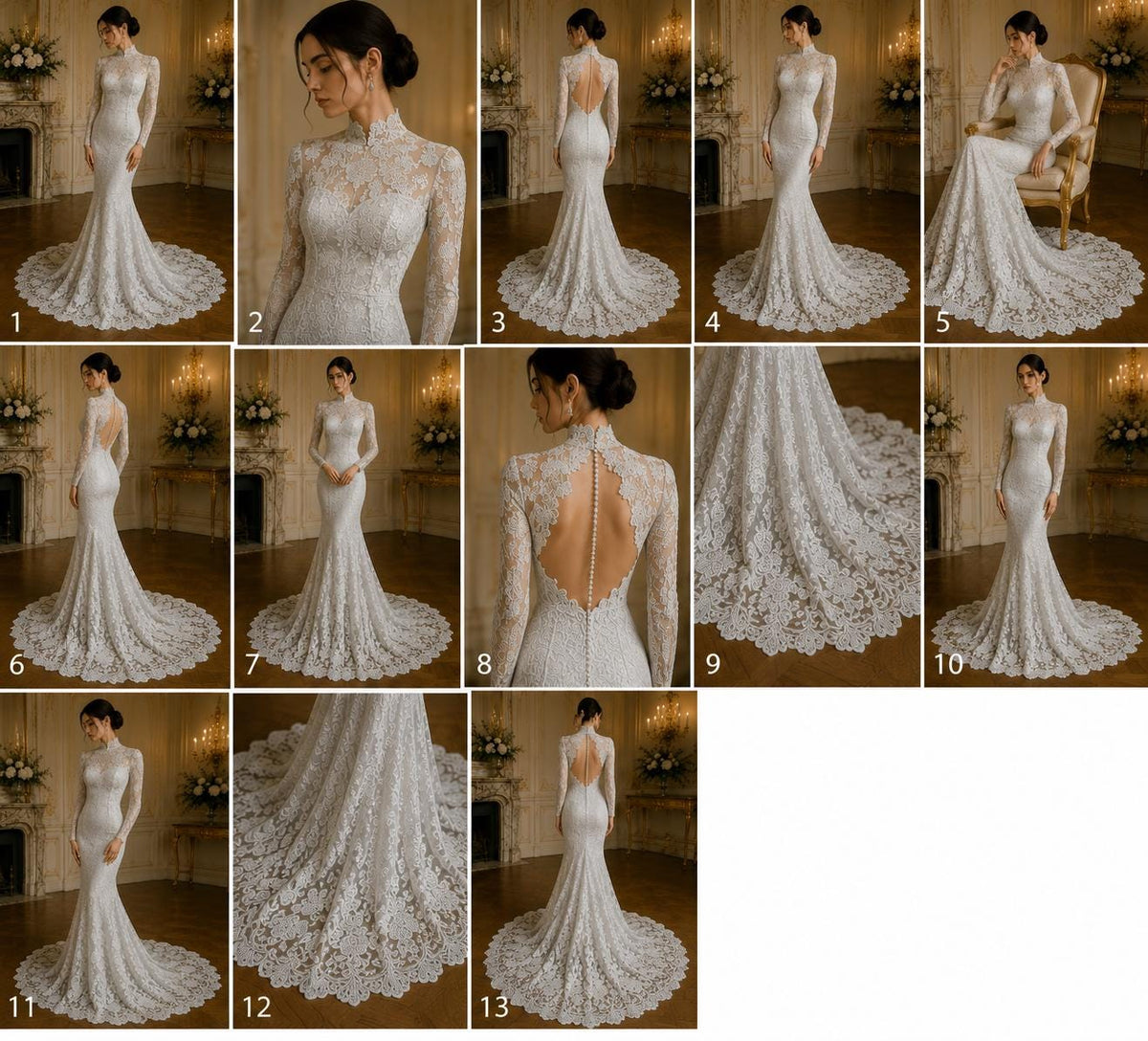 Floral Guipure Lace Fabric - WHITE - Bridal Wedding Dress Lace a Mesh Fabric for Prom Dress. Sold By The Yard