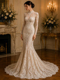 Floral Guipure Lace Fabric - CHAMPAGNE - Bridal Wedding Dress Lace a Mesh Fabric for Prom Dress. Sold By The Yard