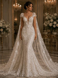 Beaded 3D Floral - Off White - Design Embroidery With Beaded/Rhinestones on a Mesh Fabric By Yard. Sequins Mesh 3D Flower