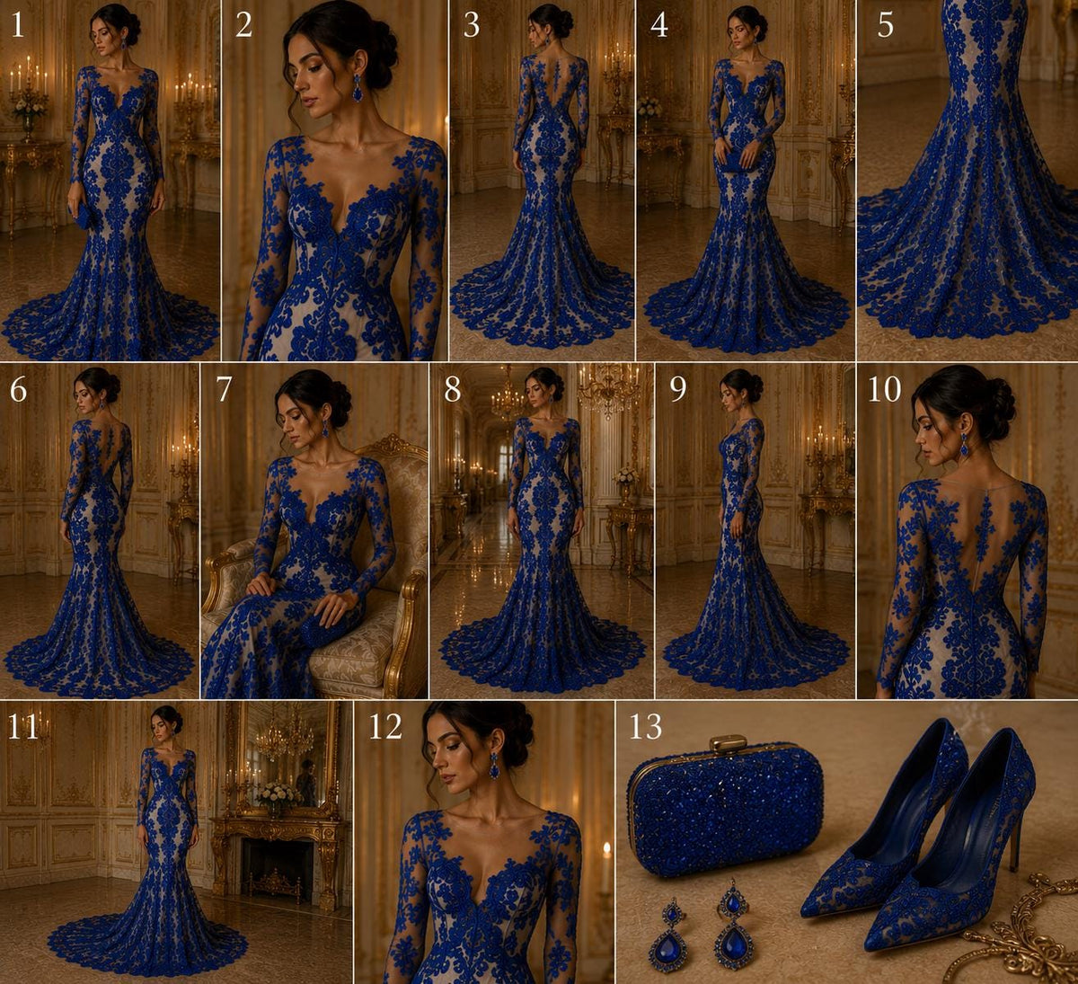 Embroidery Damask Design - ROYAL - With Sequins On A Mesh Lace Fabric - Fabric For Quinsiañera Dresses - Prom Dress Sold By Yard