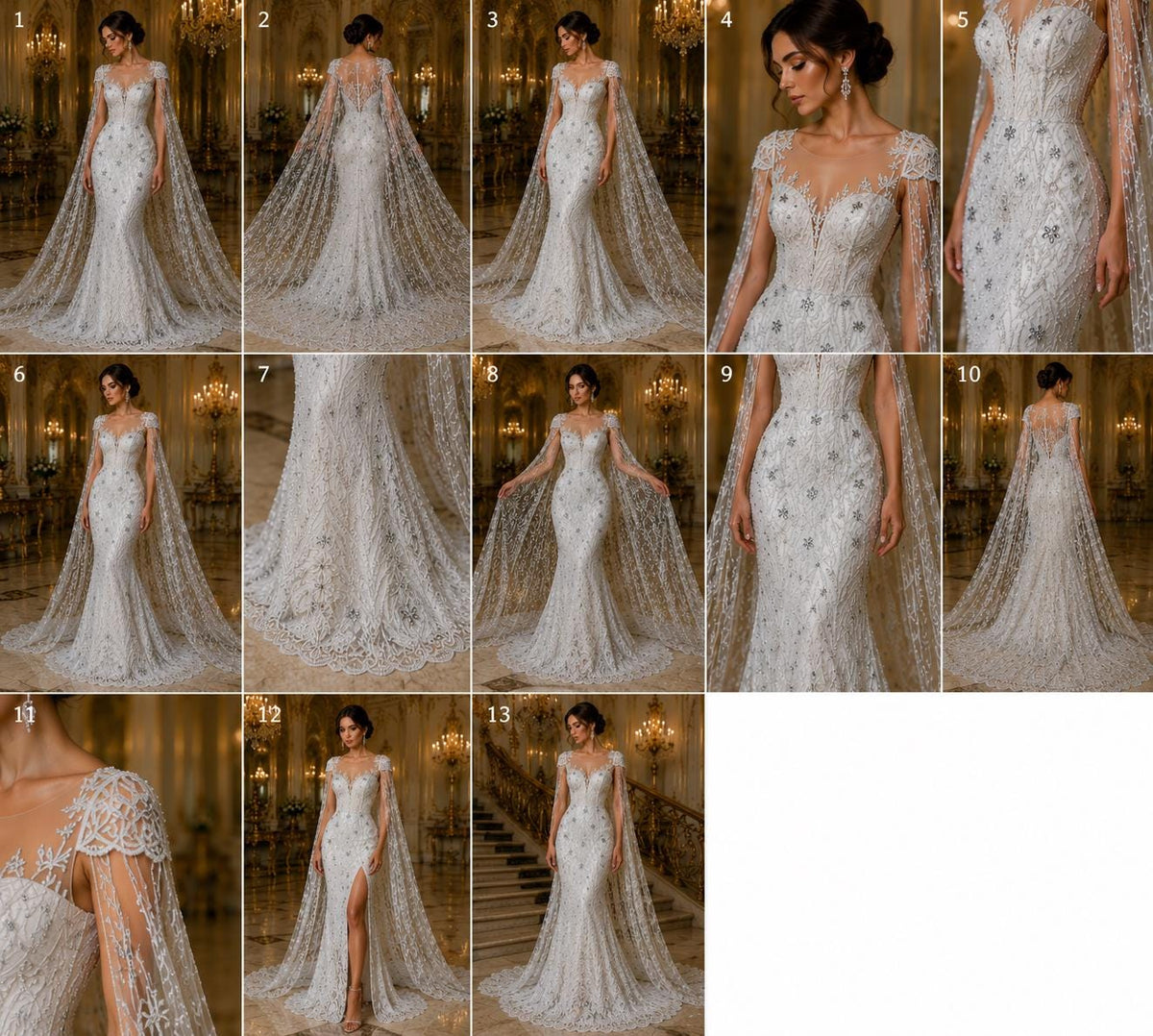 Luxury Lace - White - Beaded Design with Embroidered Sequins and Beads On a Mesh Lace Fabric for Prom Dress. Sold By The Yard