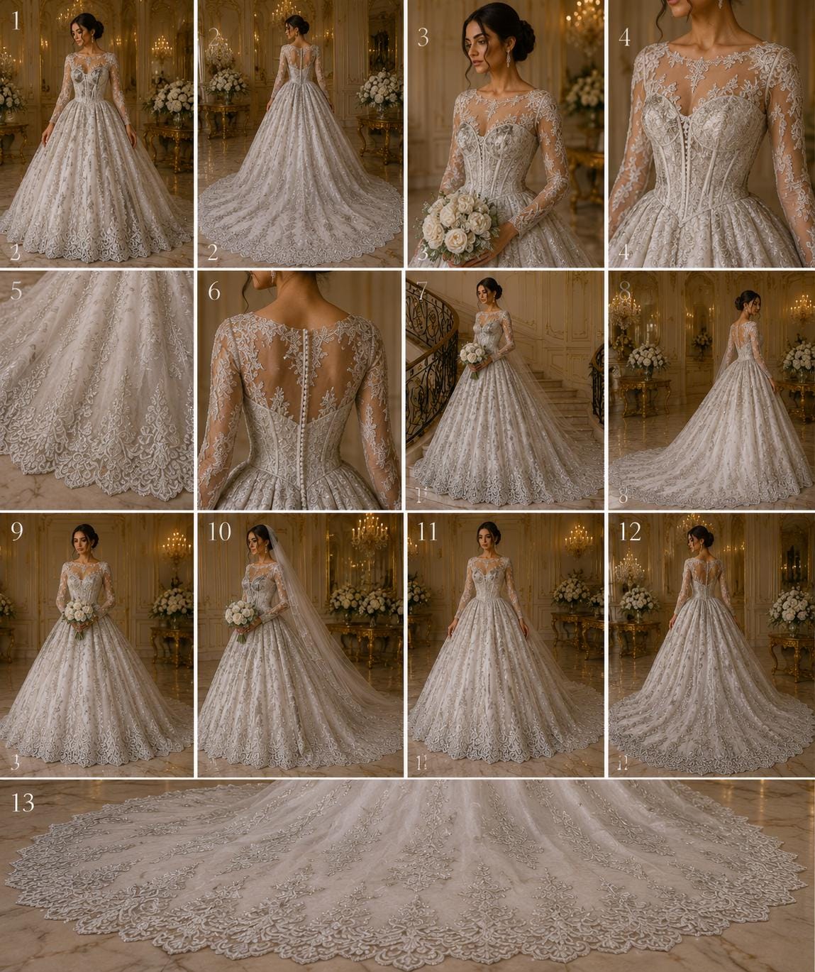 Ivory - Luxury Lace - Beaded Design with Embroidered Sequins and Beads On a Mesh Lace Fabric for Prom Dress By The Yard