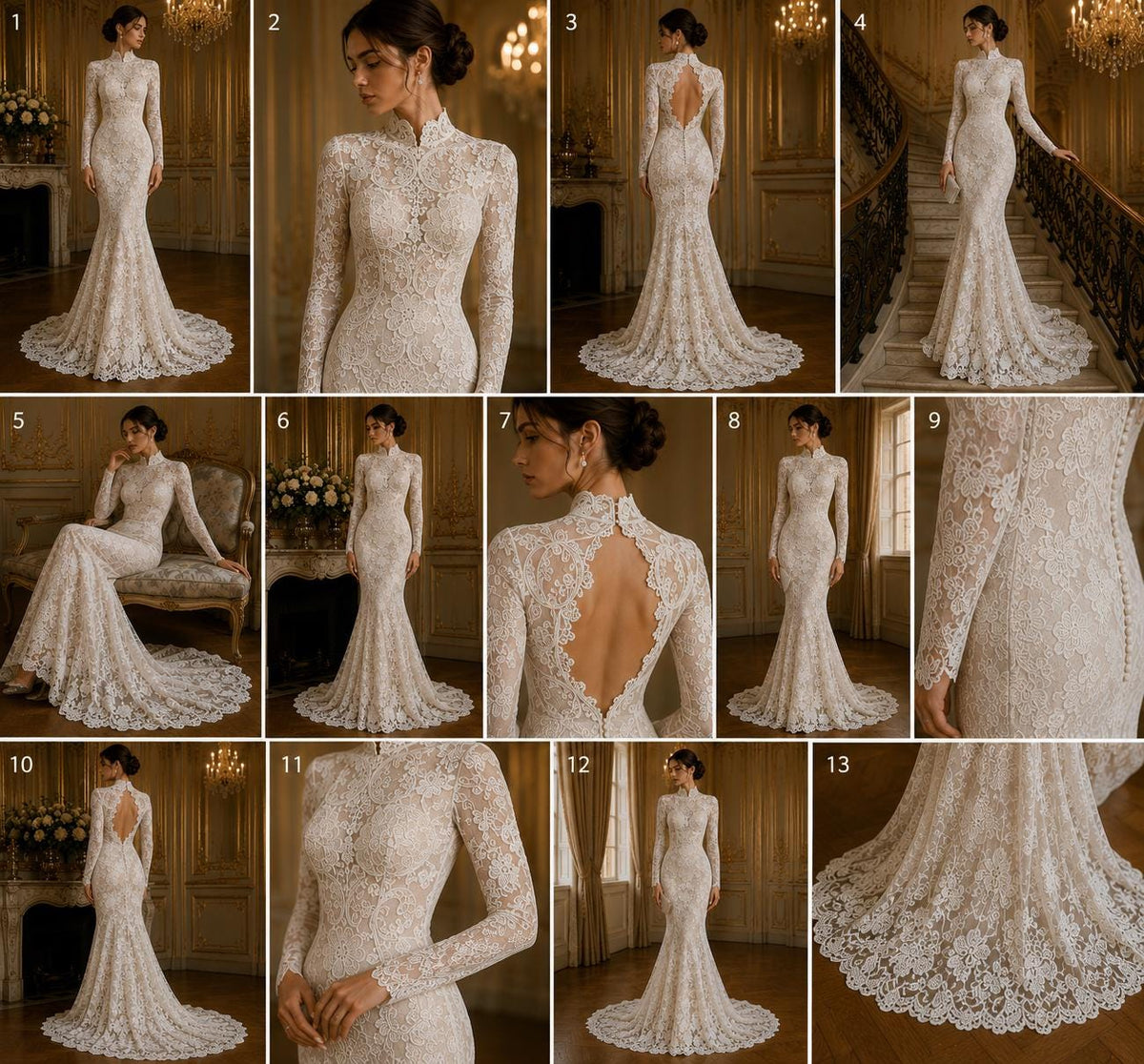 Floral Guipure Lace Fabric - IVORY - Bridal Wedding Dress Lace a Mesh Fabric for Prom Dress. Sold By The Yard
