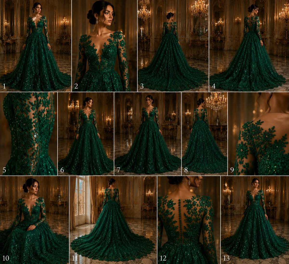 HUNTER  - Luxury Lace  - Beaded Design with Embroidered Sequins and Beads On a Mesh Lace Fabric for Prom Dress. Sold By The Yard