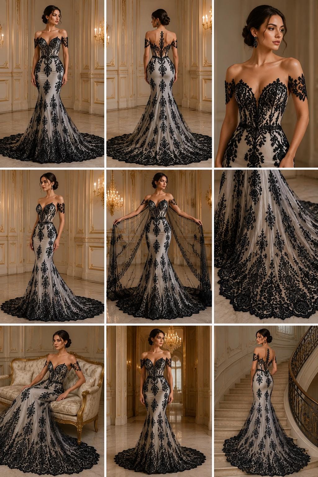 Hunter Luxurious Design Lace - Beaded Design with Embroidered Sequins and Beads On a Mesh Lace Fabric By The Yard