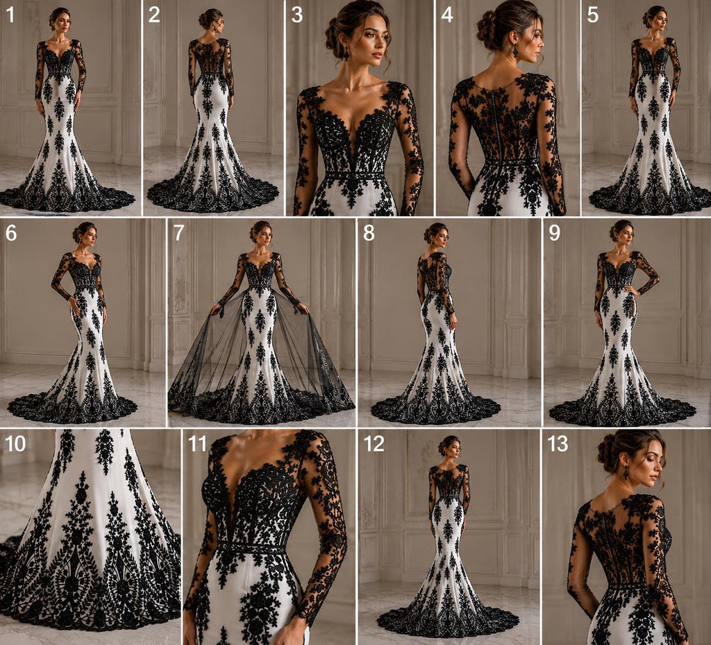 Black Luxurious Design Lace - Beaded Design with Embroidered Sequins and Beads On a Mesh Lace Fabric By The Yard