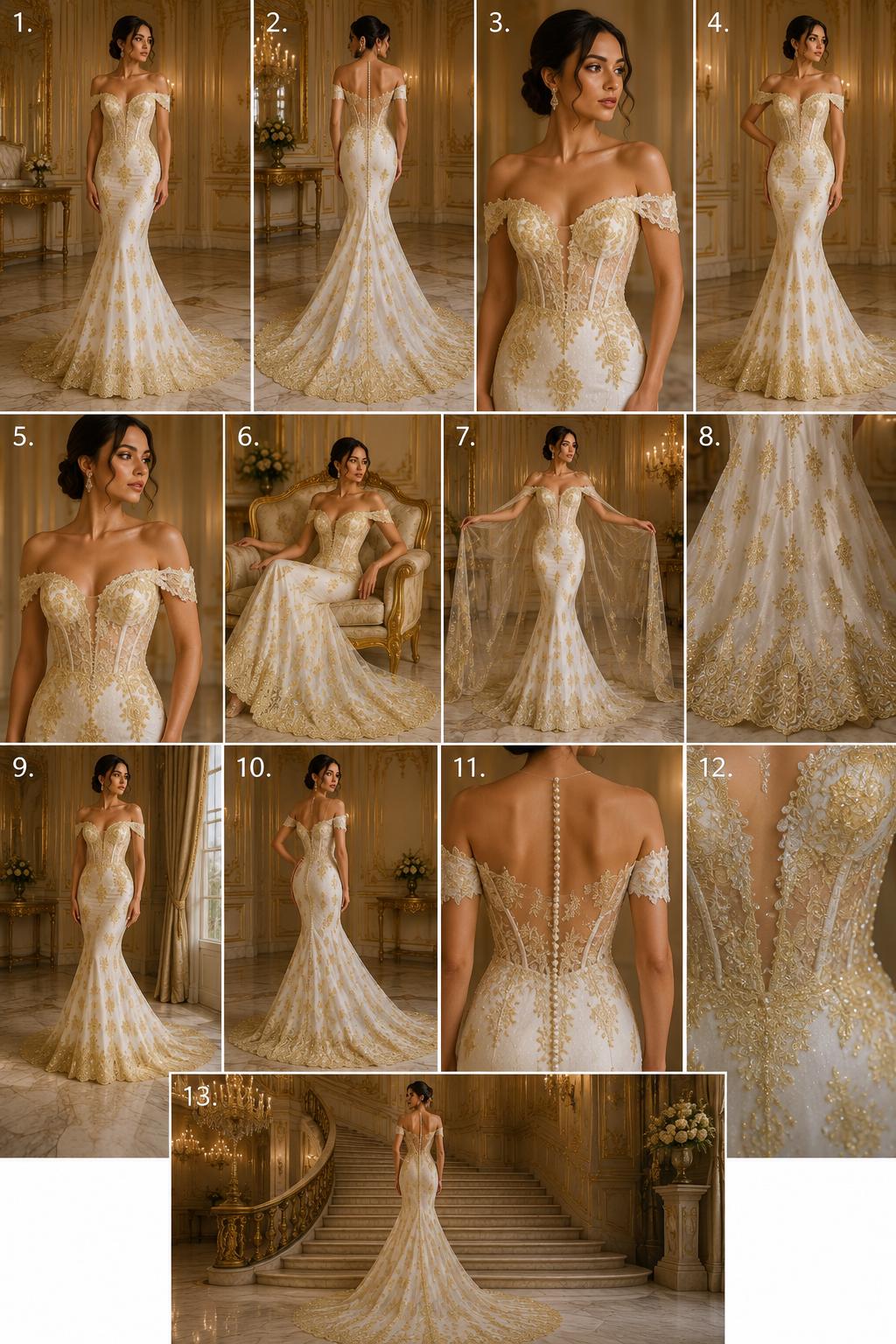 Ivory Luxurious Design Lace - Beaded Design with Embroidered Sequins and Beads On a Mesh Lace Fabric By The Yard