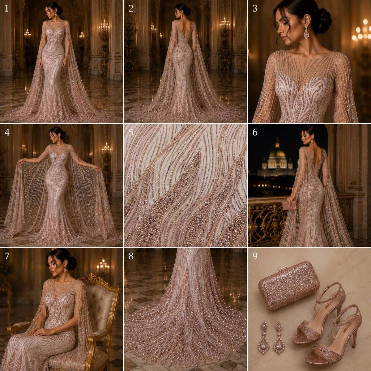 Luxury Lace - PINK - Beaded Design with Embroidered Sequins and Beads On a Mesh Lace Fabric for Prom Dress By The Yard