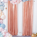 BLUSH - Sequin Curtains 2 Panels - Baby Shower Backdrop Glitter Backdrop Sequin Backdrop for Wedding