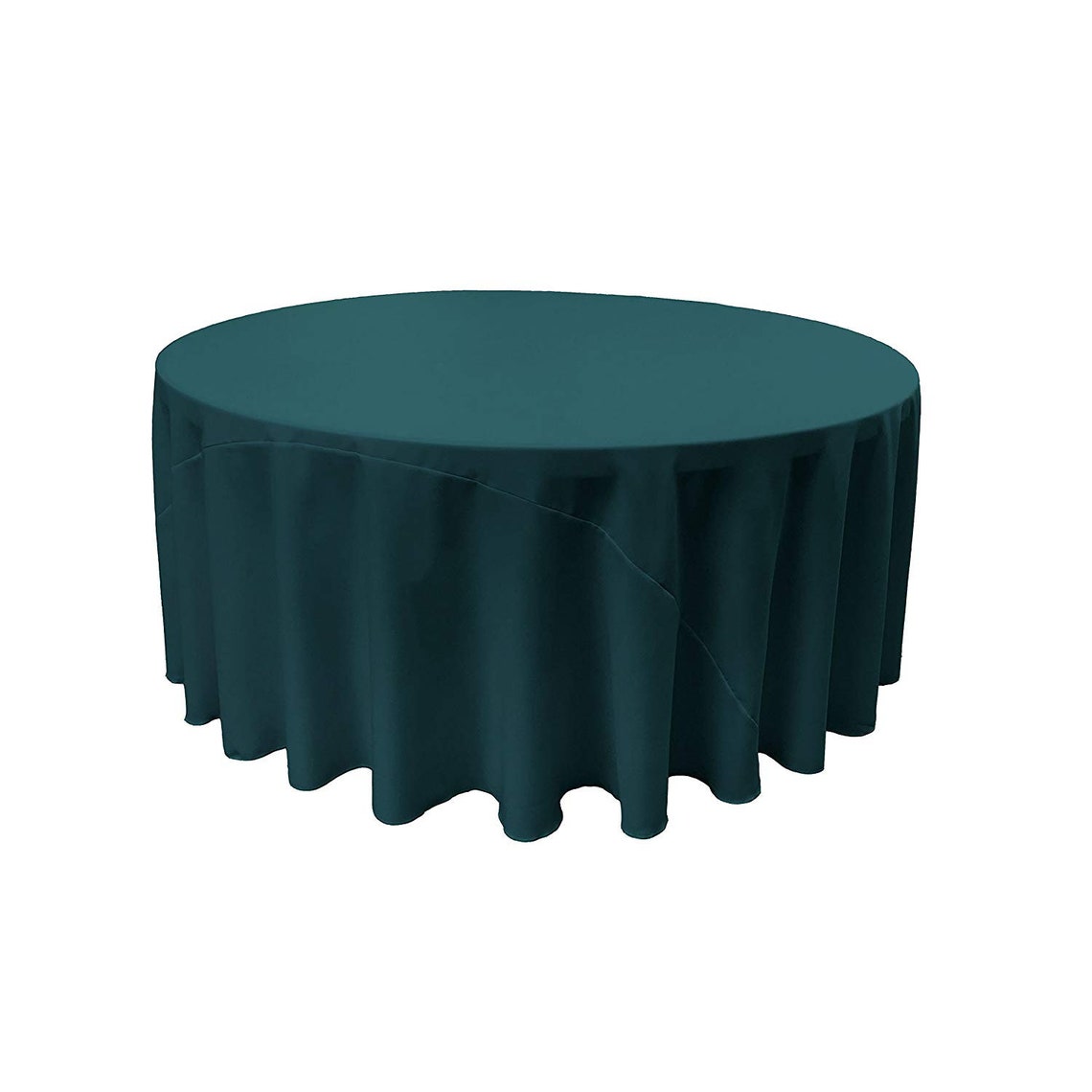 90" Round Polyester Poplin Washable Tablecloth, Stain and Wrinkle Resistant Table Cover, Fabric Table Cloth for Dinning, Kitchen, Party