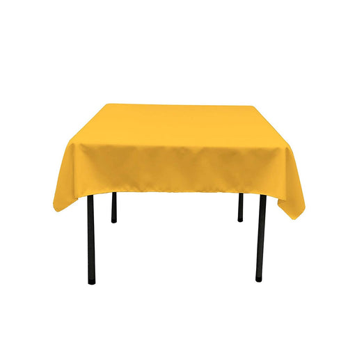 36" x 36" - Square Polyester Poplin Washable Tablecloth, Stain and Wrinkle Resistant Table Cover Fabric Table Cloth for Dinning, Kitchen, Party, Holiday