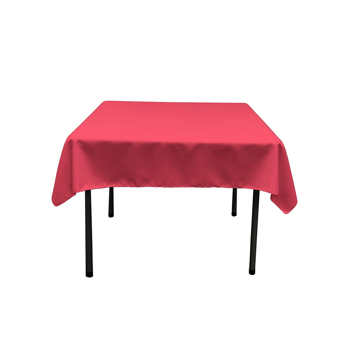 51" x 51" - Square Polyester Poplin Washable Tablecloth, Stain and Wrinkle Resistant Table Cover Fabric Table Cloth for Dinning, Kitchen, Party, Holiday