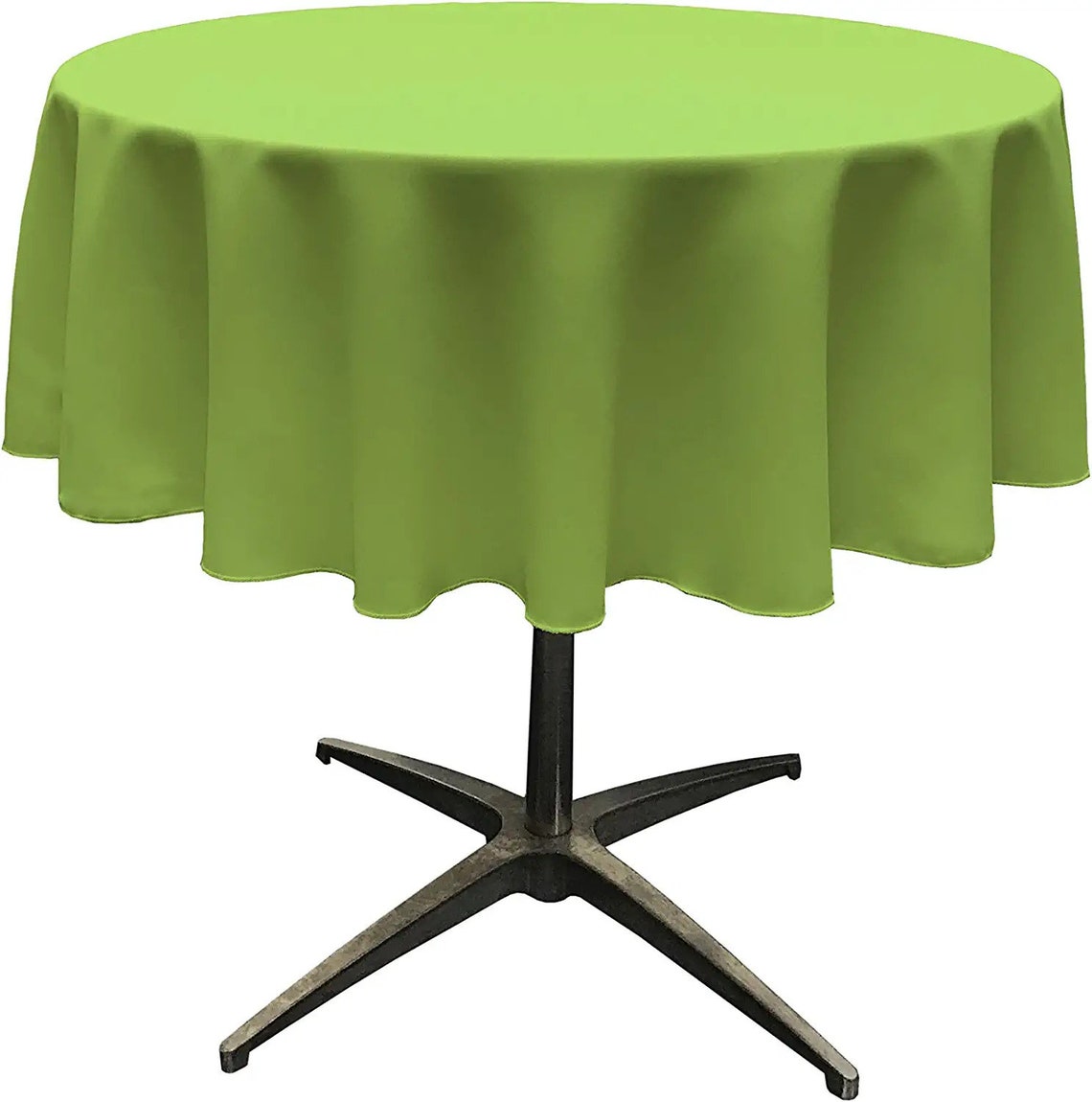 54" - Round Polyester Poplin Washable Tablecloth, Stain and Wrinkle Resistant Table Cover, Fabric Table Cloth for Dinning, Kitchen, Party