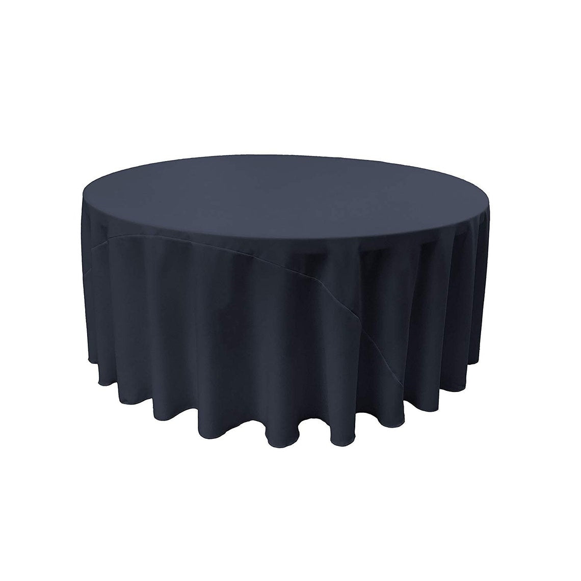 72" Round Polyester Poplin Washable Tablecloth, Stain and Wrinkle Resistant Table Cover, Fabric Table Cloth for Dinning, Kitchen, Party