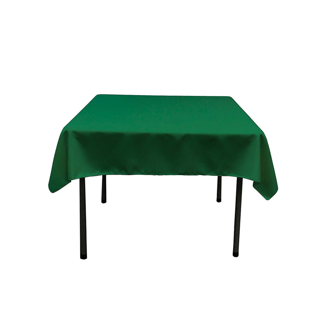 54" x 54" - Square Polyester Poplin Washable Tablecloth, Stain and Wrinkle Resistant Table Cover Fabric Table Cloth for Dinning, Kitchen, Party, Holiday
