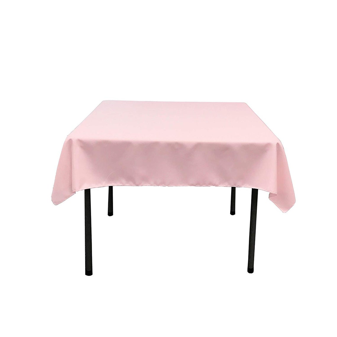 58" x 58" - Square Polyester Poplin Washable Tablecloth, Stain and Wrinkle Resistant Table Cover Fabric Table Cloth for Dinning, Kitchen, Party, Holiday