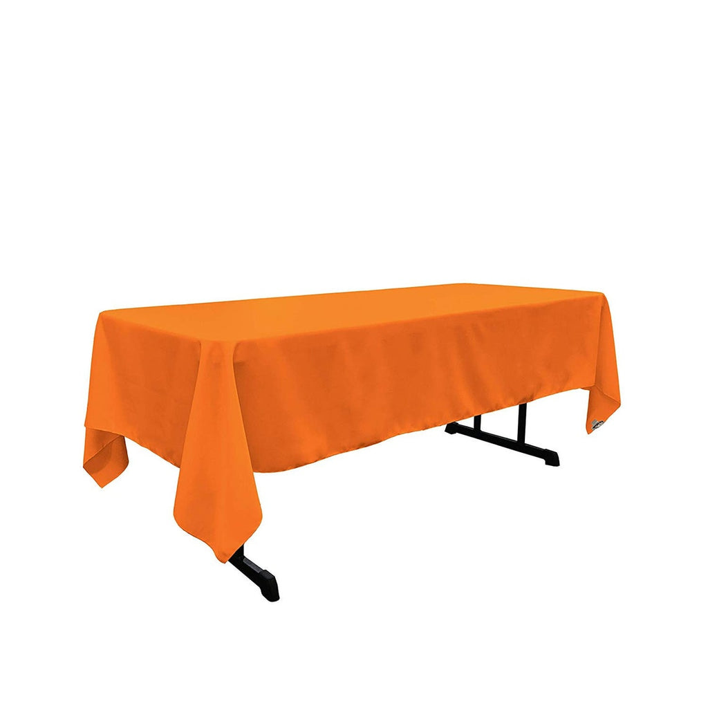 60" x 108" - Rectangular Polyester Poplin Washable Tablecloth, Stain and Wrinkle Resistant Table Cover Fabric Table Cloth for Dinning, Kitchen, Party,