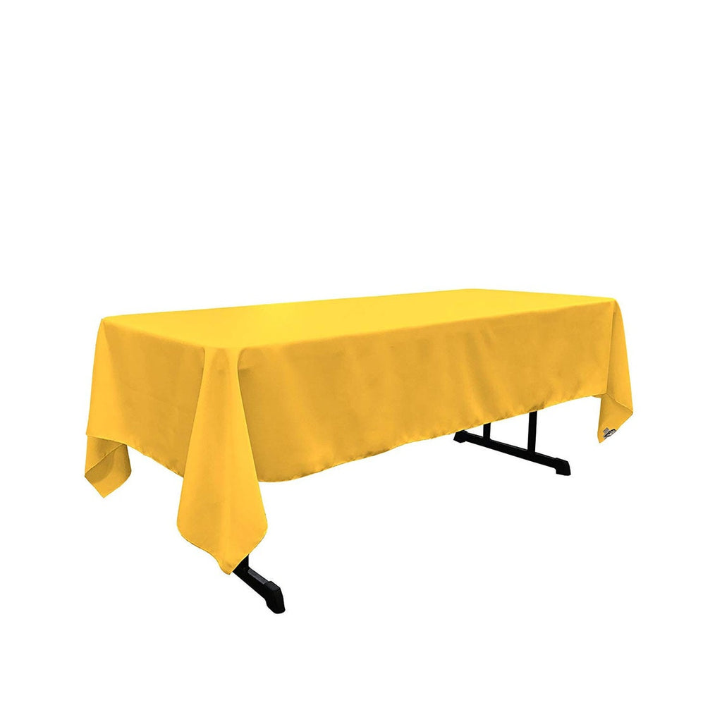 60" x 72" - Rectangular Polyester Poplin Washable Tablecloth, Stain and Wrinkle Resistant Table Cover Fabric Table Cloth for Dinning, Kitchen, Party,