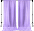 Polyester Backdrop Drapes Curtains 2 Panels with Rod Pockets - Wedding Ceremony Party Home Window Decorations