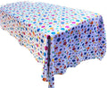 Your Happy Birthday Tablecloth Multi Color Polka Dot Satin Tablecloth Rectangular, Multi Color Dot on White) Choose Size Below