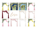 Chiffon Wedding Arch Draping Fabric 2 Panels 6 Yards Wedding Arches for Ceremony Outdoor 29''x18ft Long Chiffon Drapery Tulle for Wed