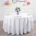 Square Sequin Tablecloth - WHITE - Glitter Tablecloth for Bridal Shower Decorations, Birthday, Wedding, Dessert, Banquet