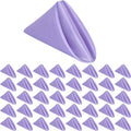 50 Pack Cloth Napkins 18" X 18" Square Satin Cloth Napkins, Soft Table Napkins Bright Silk Dinner Napkin Cloth ( Lavender )