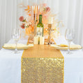 4 Pack -- GOLD - Sequin Table Runner Baby Shower Table Runner for Parties Wedding Table Runner Bridal Shower Birthday Event Table Decor