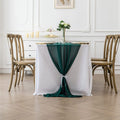 HUNTER - Chiffon Table Runner, 2 Pcs Wedding Table Runner, Sheer Decor for Romantic Bridal Shower, Baby Shower, Birthday Party Cake Table